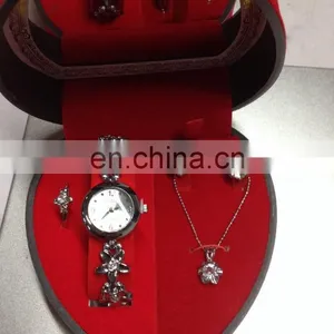 China New Jewelries Women Fashion Gold Watch Jewelry Gift Set thumbnail-1