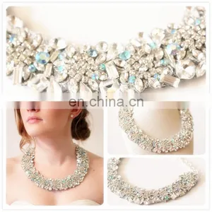 Aidocrystal Rhinestone Choker Statement Necklaces For Women Fashion Vintage Chokers Party Jewelry thumbnail-1