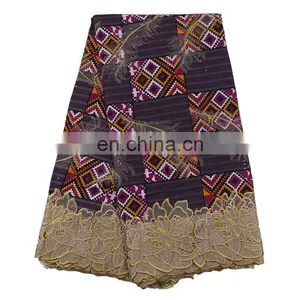 For Nigerian Cotton Lace Trim Super Wax Hollandais Lace Fabric Wax Print Fabric African L170727002 thumbnail-1