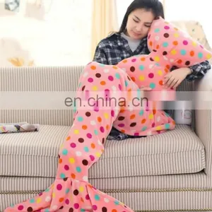 Wholesale Beautiful Mermaid Sleeping Blanket for Kids Adult Baby thumbnail-5