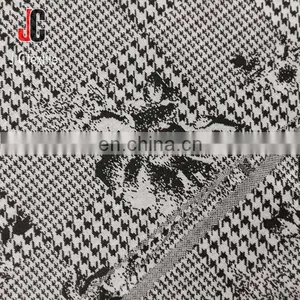 China Supplier Jacquard Stripe Fabric Recycled Knit Polyester Fabric for Garment thumbnail-3