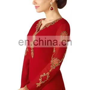 Daily Wear Georgette Salwar Kameez Semi Stitched 2017 thumbnail-3