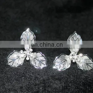 New Silver Plated Wedding Bridal Rhinestones Crystal Pearl Flower HairPin thumbnail-1