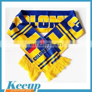 Soccer Teams Fans Scarf 2016 World Cup Knitting Jacquard Football Scarf Different Designs thumbnail-6