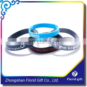 Souvenir Gifts Color Infilled Branding Silicone id Bracelet thumbnail-6