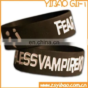 Hot Promotional Gifts Debossed Color Filled Band,Cheap Debossed Silicon Wristband thumbnail-1