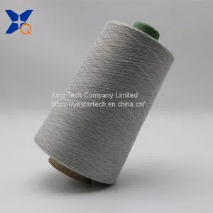 Natural Grey Yarn Ne21/1ply 20% Stainless Steel Fiber Blended With 80% Polyester Fiber-XTAA004 thumbnail-4