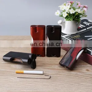 HQP-XJ15 HongQiang Wooden Custom Weed Smoking Cigarette Case Pipe Smoking Accessories Hitter Dugout thumbnail-4