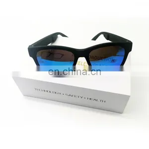 Headset Earphone Bone Conduction Smart Headphone Wireless Headphones Sunglasses thumbnail-1