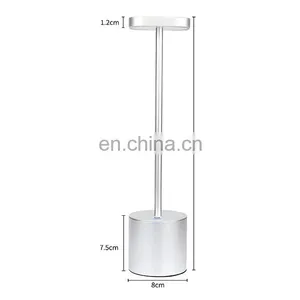 2021 New Products Outdoor Restaurant IP54 Waterproof Wireless USB Rechargeable Battery Cordless Led Table Lamp thumbnail-3
