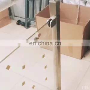 Stainless Steel Glass Railing Design Balustrade Post Clamps With Security Bottom Plate To Hold Glass thumbnail-1