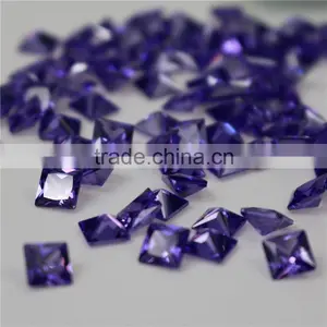 Wholesale Incomparable Beautiful 2mm Square Sapphire Zircon thumbnail-3