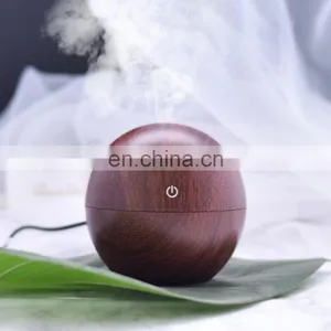 Office Home Used Wood Grain Air Humidifier 40ML/ Hours Spray Volume Touch Switch Humidifier Mini thumbnail-2
