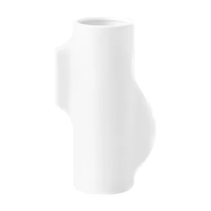 Different Size Cylinder White Succulent Ceramic Vase Flower Pot Quality Home Decor Porcelain thumbnail-1