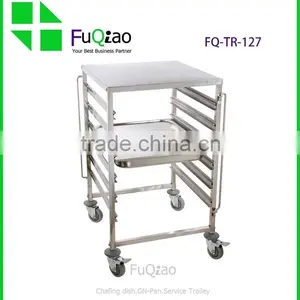 Factory Price High Quality Metal Hotel Room Service Trolleys , Cleaning Service Trolley , Rack Trolley thumbnail-2