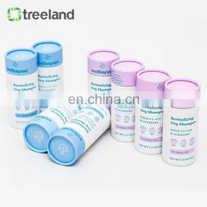 Hair Powder Cardboard Cylinder Tube Packaging With Inert Shaker Top thumbnail-5