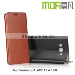 MOFi Case Celular PU Leather Mobile Housing for Samsung GALAXY A7 A700 , Phone Handset Coque TPU Back Cover for Samsung A7 thumbnail-2