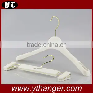 White Plastic Hanger and Pants Hanger With Custom Logo thumbnail-1