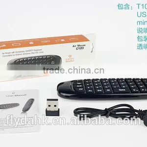 T10 C120 Air Mouse Fly Mouse for Google Android tv Box Quad Core And Dual Core TV Dongle thumbnail-6