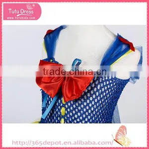 Softtextile Yarn Bright Yellow Bowknot Tutu Fluffy Voile Girl's Dress Children Frocks Designs thumbnail-5