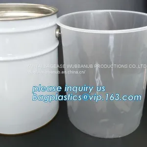 Gallon Bucket Liner Rigid Plastic Pail Liner, PE Round Pond Liner Round Raised Rigid Pond Liner 500liter, pp Steel Pail thumbnail-5