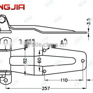 01137S Truck Trailer Stainless Steel Door Hinge thumbnail-2