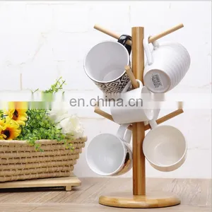 Wholesale Household Multi-layer Creative Tea Bamboo Coffee Cup Holder thumbnail-1