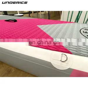 2022 Hot Sale New Design Wooden Inflatable Stand Up Paddle Board Sup Boards Inflatable Stand Up Paddle Board Pink Color for Lady thumbnail-4
