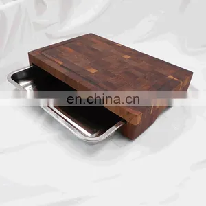 Manufacturer Natural Walnut Wood Cutting Board Chopping Blocks thumbnail-1