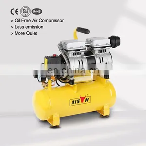 Bison Compresor De Aire Portatil 8 Bar 8l 10 Litre 10l Electric Mini Spray Paint Silent Oil Free Air Compressor Machine thumbnail-1