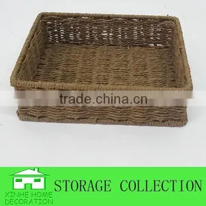 Rectangular Brown Paper Basket Weaving thumbnail-3
