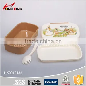 Whoseware Cartoon Design Plastic Children Lunch Box With Spoon thumbnail-2
