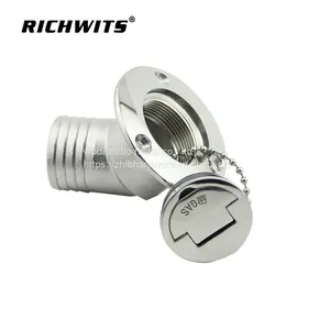 Stainless Steel 316/304 45 Degree Deck Filler With Clamshell thumbnail-2