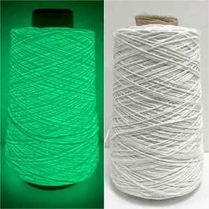 2024 Hot Sale New Yarn 2mm Thick Luminous Roving Glow Yarn in the Dark thumbnail-1