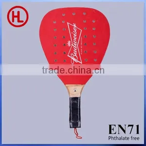 Budweiser 2015 New Arrival Hot Sale Promotion Gift Wooden Beach Tennis Racket/beach Paddle With Holes With Beach Ball Wholesale thumbnail-1