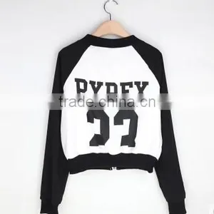 In the Fall of the New Female Fashion Leisure Short Coat Black and White Stitching Fleece Jacket Dress thumbnail-4