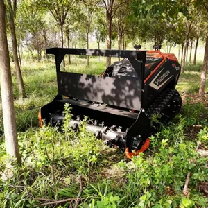 Vigorun Remote Control Forest Mulcher MTSK1000 EPA Euro5 Gasoline Cordless Self Propelled Lawn Mower 1000mm Cutting Width thumbnail-1