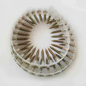 Free Samples Available - Magazine Screws With Plastic Strip Fine Thread Black Phosphate 25-40mm for Drywall, Factory Wholesale Price thumbnail-3
