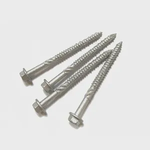 White Zinc Plated Roof Screws Wafer Head for Industrial Construction Stainless Steel 410 No Snapping Fast Drilling thumbnail-2