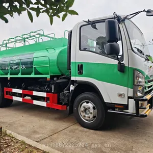 Isuzu 5-cubic and 6-cubic Export-type 4×2 Single-axle Vacuum Sewage Suction Truck, Specially Customized for the Overseas Market thumbnail-2