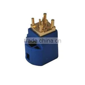 w. Housing C Coding Blue Color 4 Pin Plug Straight PCB Mount High Speed Data HSD Connector thumbnail-3