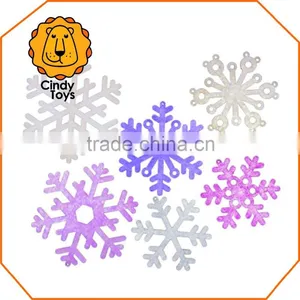 DIY Wooden Craft Hanging Ornaments Snowflakes 6 Pcs for Kids thumbnail-1