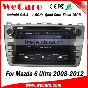 Wecaro in Dash 2 Din Touch Screen Android 4.4.4 Car Dvd Gps Navigation Radio Gps Car Media Player for Mazda 6 2008 -2012 thumbnail-4