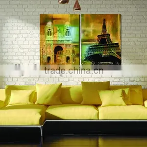 2 Panels European Style Wall Art Picture for Living Room OM-003 thumbnail-1