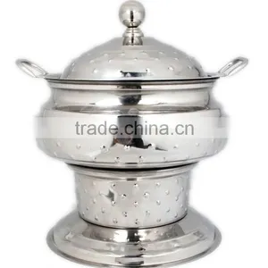Steel Cheffing Dish, Wedding & Party Utensils, Food Serving Dish, Hot Keeping Dish, Catering Item, Hotel & Restaurant Utensils thumbnail-1