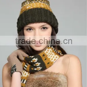 Wholesale Wool Knitted Winter Cool Fashion Hat and Cap Hats thumbnail-1
