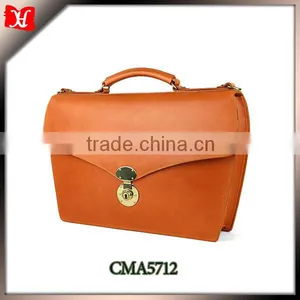 Luxury Large Genuine Leather Briefcase for Lawyers With Competitive Price and High Quality thumbnail-1