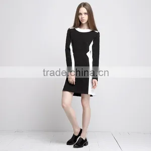 Black and White Party Dress Cocktail Dress thumbnail-3