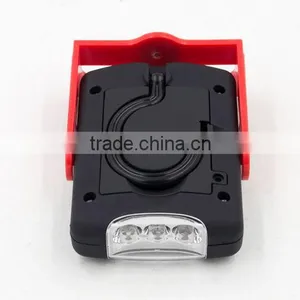 Powerful Rotating Magnetic 3LED + 3W COB Work Light With Hook thumbnail-4