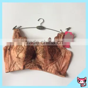 Gold Flower Diamond Pink Corset Bra thumbnail-1